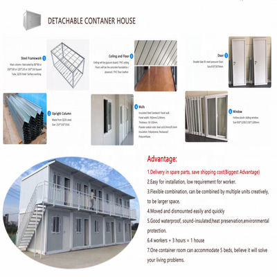Simple Assembly Site Activity Board Container Mobile House for Integrated Temporary